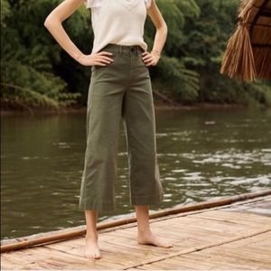 Madewell Emmett wide leg crop size 25